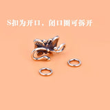 925 Sterling Silver Thai Silver Butterfly Button Bracelet Accessories