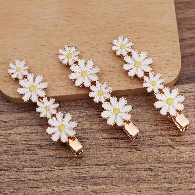 10 PCS 41*38mm Flowers Hair Clip Gold/Silver Plated DIY Hair Accessories