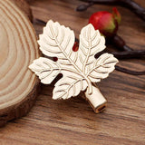 10 PCS Brass Filigree Leaf Hair Clips for DIY Accessories