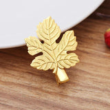 10 PCS Brass Filigree Leaf Hair Clips for DIY Accessories