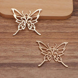 20pcs Silver Plated Butterfly Pendant for Jewelry Making