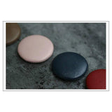 10 Pack 15mm 20mm Faux Leather Round Cloth Buckle DIY Button Jewelry Material