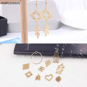 10pcs European American Alloy Love DIY Earrings Bracelets Pendant