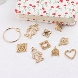 10pcs European American Alloy Love DIY Earrings Bracelets Pendant