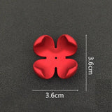 20 PCS Red Petals Acrylic Flowers Bead Caps DIY Jewelry Accessories
