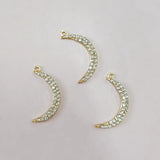 10pcs Moon Pendant Charm For DIY Jewelry Making