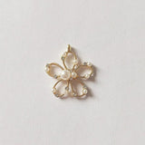 10 PCS Metal Alloy Flowers Pendant DIY Jewelry Making