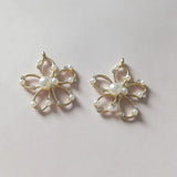10 PCS Metal Alloy Flowers Pendant DIY Jewelry Making