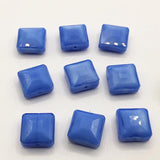 20Pcs 14MM Faceted Crystal Cube Beads for DIY Jewelry Making