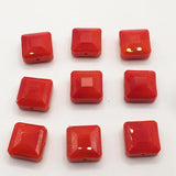 20Pcs 14MM Faceted Crystal Cube Beads for DIY Jewelry Making