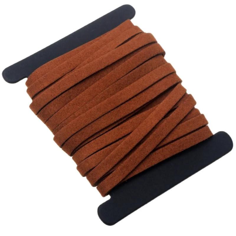 5mm 5yd Flat Faux Suede Cord Velvet DIY Jewelry Finding