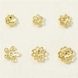 925 Silver Bead-Caps Sterling Hollowed Bead Caps DIY Jewelry Findings