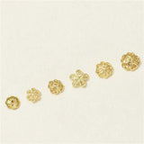 925 Silver Bead-Caps Sterling Hollowed Bead Caps DIY Jewelry Findings