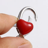 Enamel Heart Metal Lobster Clasp Findings Silver Hooks for Necklace Bracelet DIY