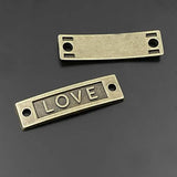 20PCS 36x10MM Antique Bronze Bracelet Connect Charms