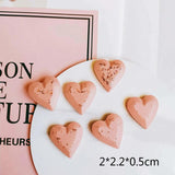 Acrylic Plastic Heart Flower Earring Pendant 6pcs