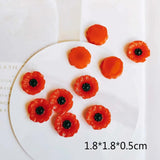 Acrylic Plastic Heart Flower Earring Pendant 6pcs