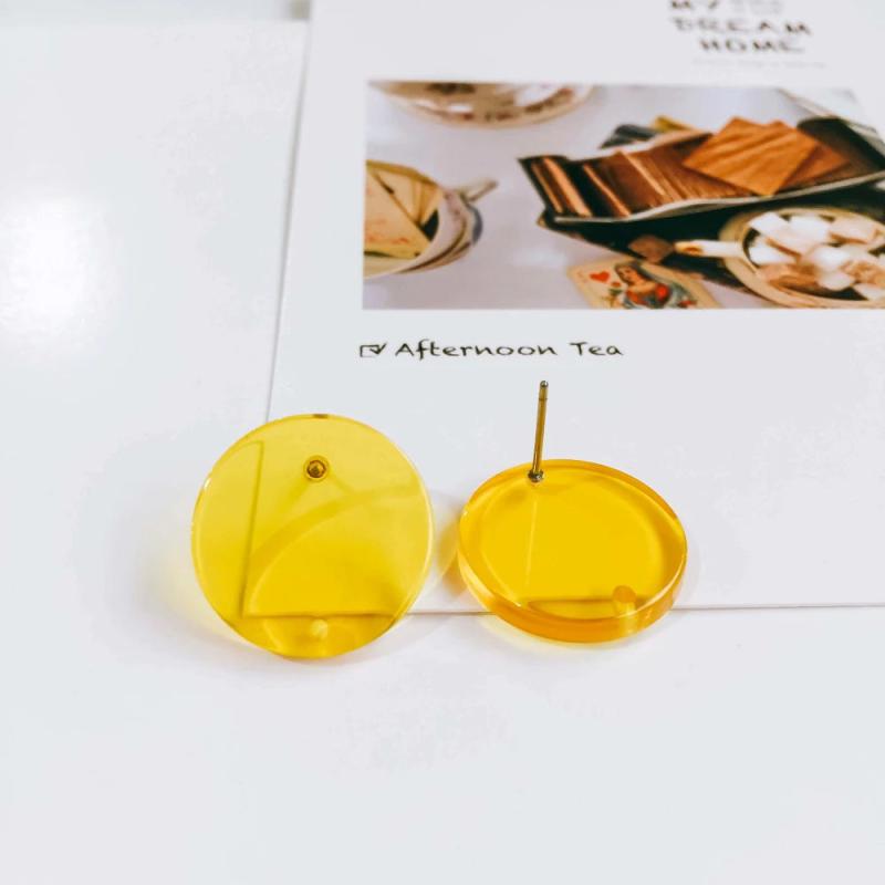 Resin Transparent Stud Earrings Accessories for Women