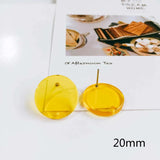 Resin Transparent Stud Earrings Accessories for Women