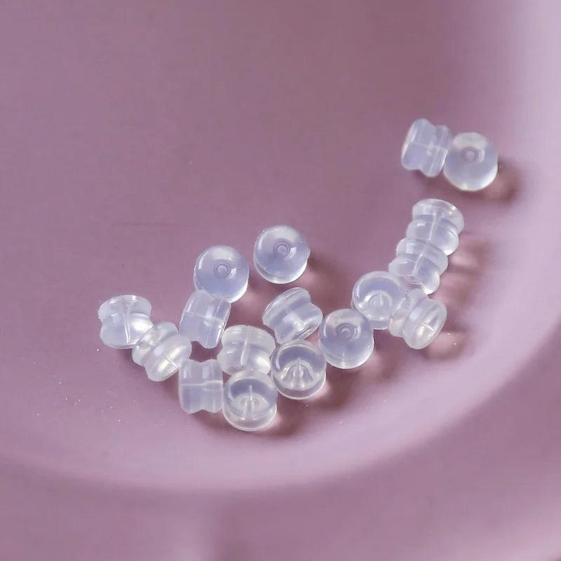 18k Hypoallergenic Silicon Ear Plugs Transparent Earrings