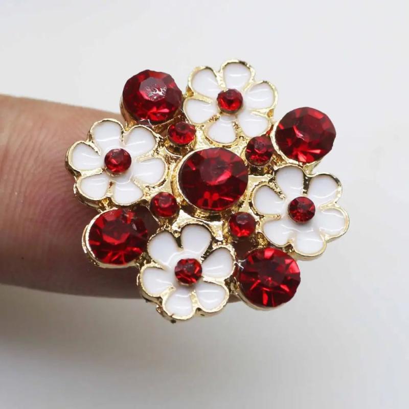 5-Piece Metal Button Decoration Clothing Accessory