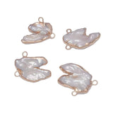2pcs Freshwater Baroque Pearl Pendants Charms DIY Jewelry Making 19x22mm