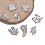 2pcs Freshwater Baroque Pearl Pendants Charms DIY Jewelry Making 19x22mm