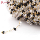 24K Brass & Glass Beads Necklace Chains Jewelry Making Supplies