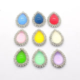 10Pcs Alloy Cat Eye Mix Water Drop DIY Wedding Dress Jewelry