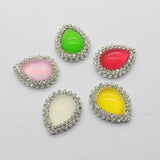 10Pcs Alloy Cat Eye Mix Water Drop DIY Wedding Dress Jewelry