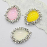 10Pcs Alloy Cat Eye Mix Water Drop DIY Wedding Dress Jewelry