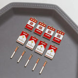 Alloy Drop Cigarette Pendant for DIY Jewelry