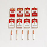 Alloy Drop Cigarette Pendant for DIY Jewelry