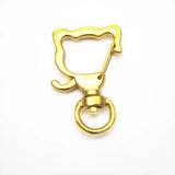 10pcs Metal Moon Cat Lobster Clasp Key Hooks DIY Bag Jewelry DIY