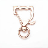 10pcs Metal Moon Cat Lobster Clasp Key Hooks DIY Bag Jewelry DIY