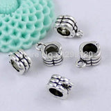 50pcs Zinc Alloy Charm Pendant Bails Cord End DIY Jewelry Making Accessories