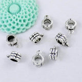 50pcs Zinc Alloy Charm Pendant Bails Cord End DIY Jewelry Making Accessories