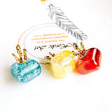 Rhinestone Crystal Pendant Charms Necklace Accessories for Jewelry Diy, 6pcs