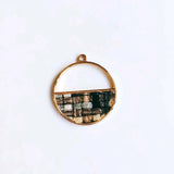 Round Wool Stuff Spacer Pendant Necklace Supplies 4pcs