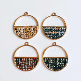 Round Wool Stuff Spacer Pendant Necklace Supplies 4pcs