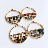 Round Wool Stuff Spacer Pendant Necklace Supplies 4pcs