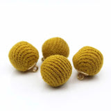 Wool Ball Eardrop Pendant Charms Earrings Accessories 12pcs