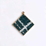 Square Wool Stuff Spacer Pendant Necklace Supplies 4pcs