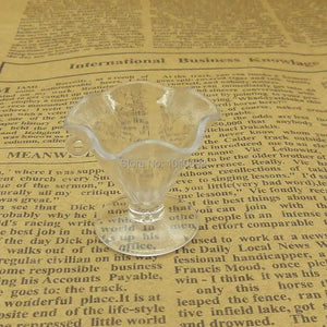 10pcs Clear Plastic Glass 30mm Parfait Cups Food Deco Part