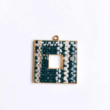 Square Wool Stuff Spacer Pendant Necklace Supplies DIY 4pcs
