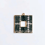 Square Wool Stuff Spacer Pendant Necklace Supplies DIY 4pcs