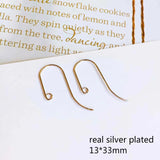 Silver Plated Earring Hooks for Jewelry Finding Diy 10pcs
