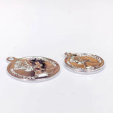 Metal Eardrop Pendant Charms Necklace Earrings Accessories