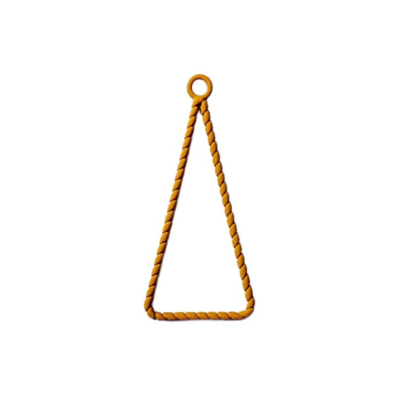 Multicolors Triangle Eardrop Metal Diy Material Pendant Necklace Earring Charms