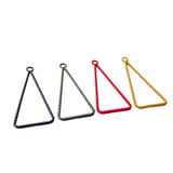 Multicolors Triangle Eardrop Metal Diy Material Pendant Necklace Earring Charms